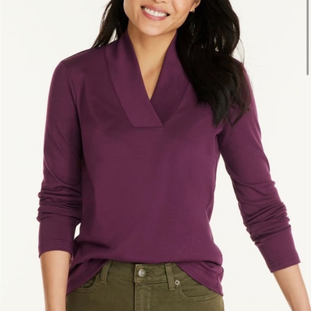 ELENA SOLANO SIZE XL~100% 2-PLY SOFTEST CASHMERE GRAPE MAROON WINE COLOR SWEATER